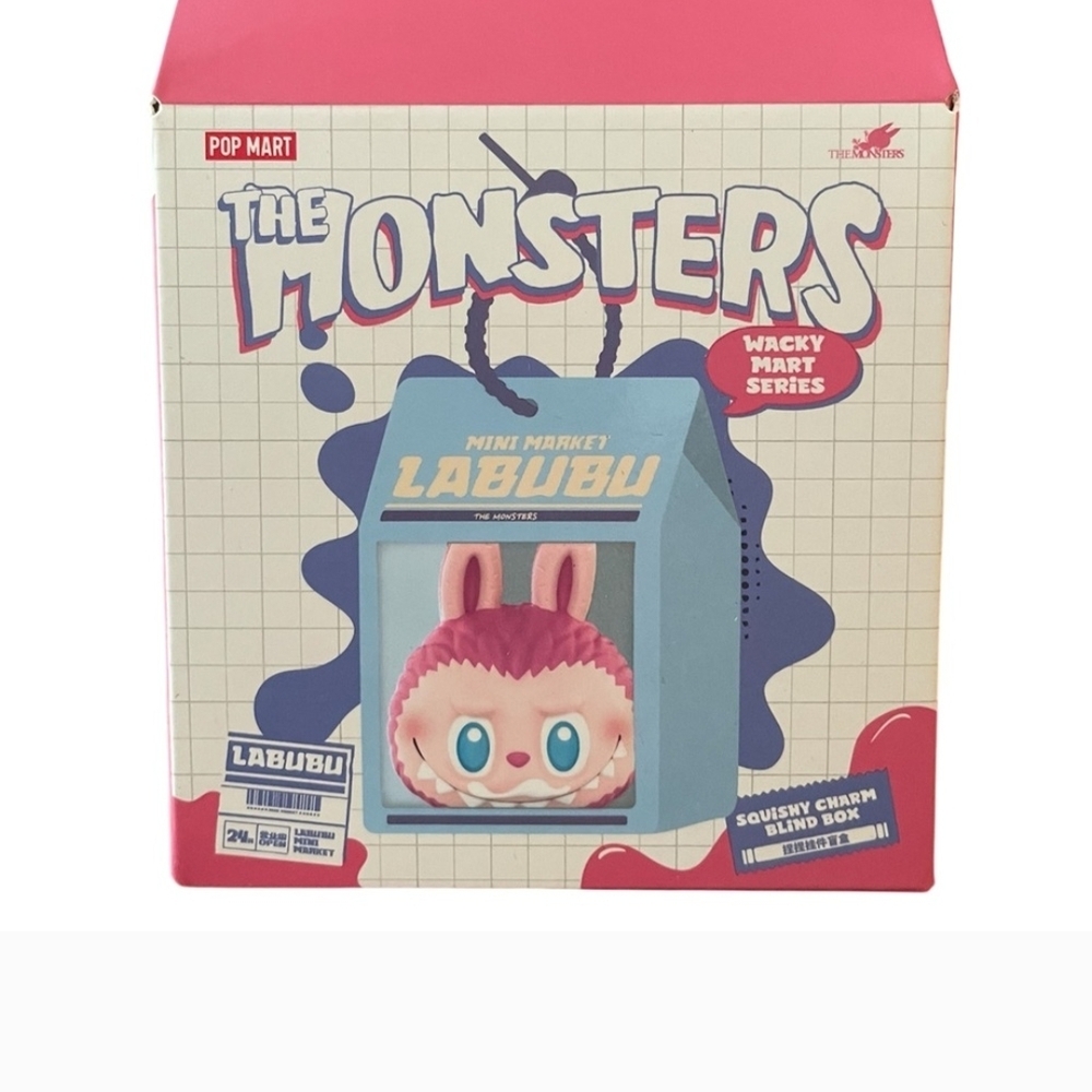 Pop Mart The Monsters Wacky Mart Series Squishy Charm Blind Box - Pink